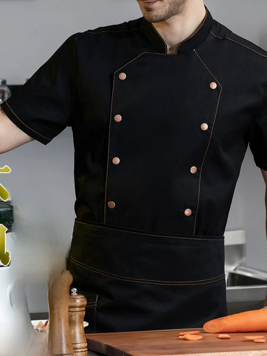

Breathable Summer Chef Work orm ort Sve Kitchen Apparel Men's Moisture ng School orm Sle Workwear