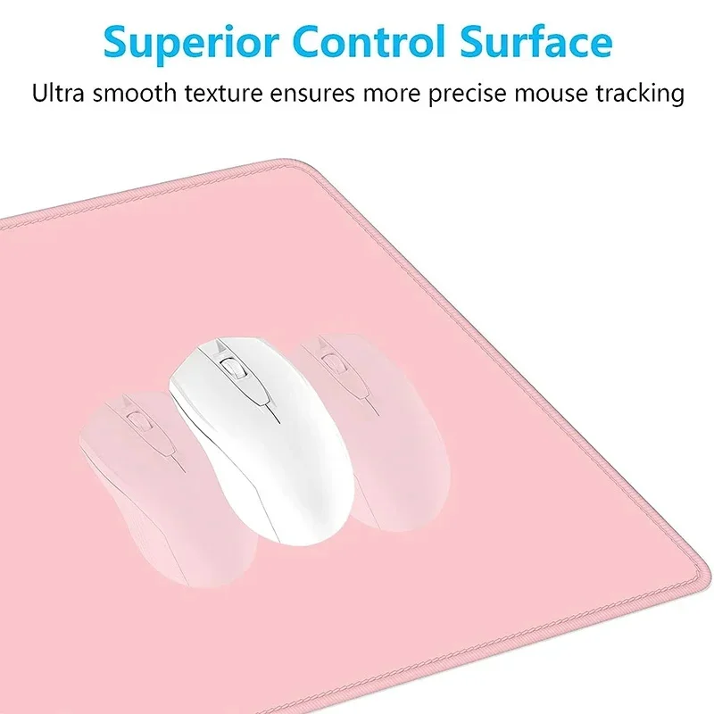 Laptop simple mousepad pc office solid color large Small simple desk mat Xxl gamer mouse pad rubber bottom anti-slip mouse mats image 4