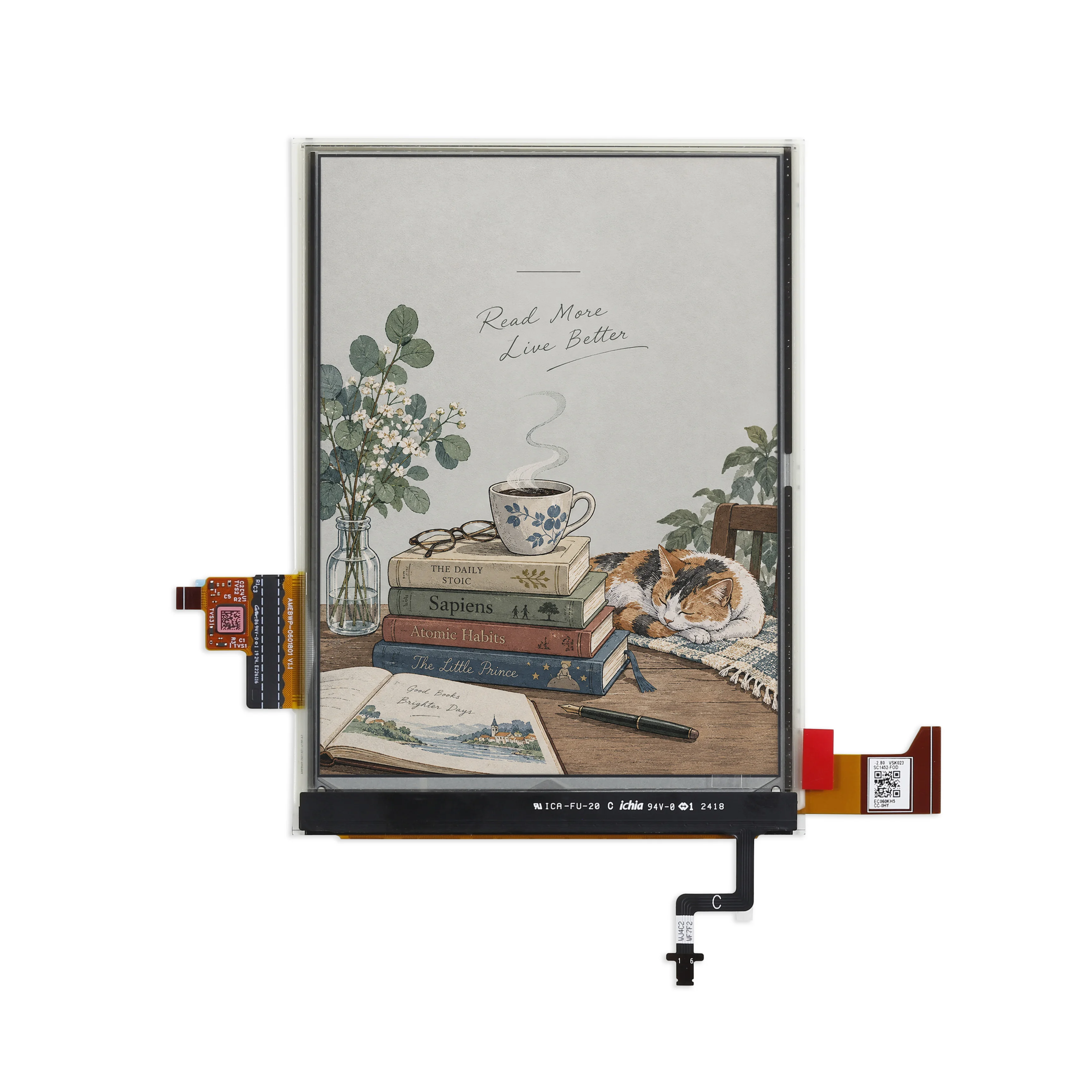 New 6 Inch EC060KH5 Carta EInk screen For KOBO Clara Colour N367 E-Reader ebook Display
