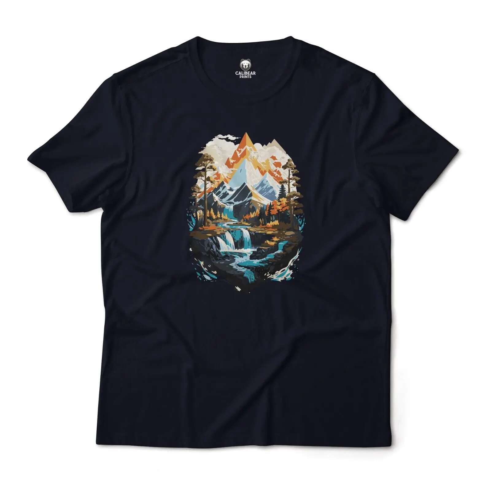 Winter Mountain Landscape Nature Aesthetic Graphic T-Shirt Unisex