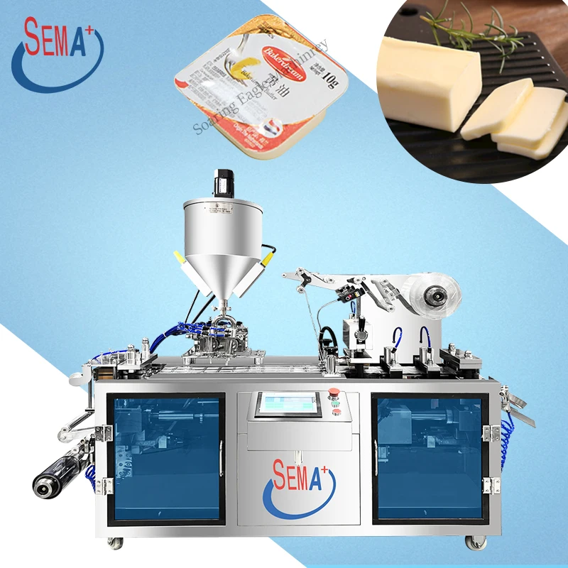 DPP80 Automatic butter liquid packaging blister packing machine