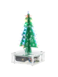 DIY LED Christmas Tree Colorful Easy Making Christmas Tree Electronic Learning Kit Module 37PCS LED Light DIY Christmas Gift