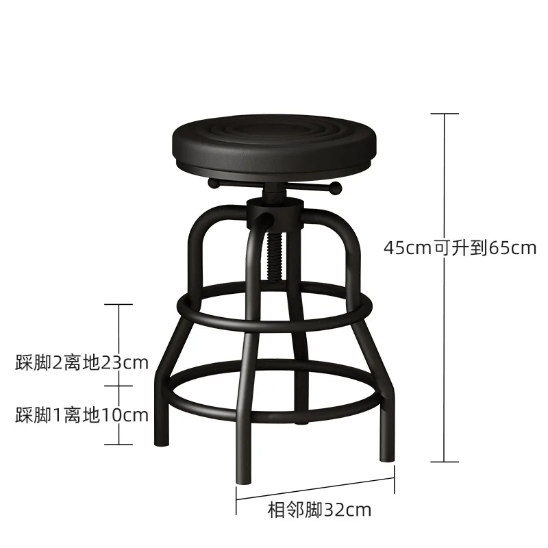 Sillas de Bar simples y modernas, sillas de Bar nórdicas minimalistas negras de lujo Para dormitorio, Taburete Alto Para Cocina, muebles Para el hogar