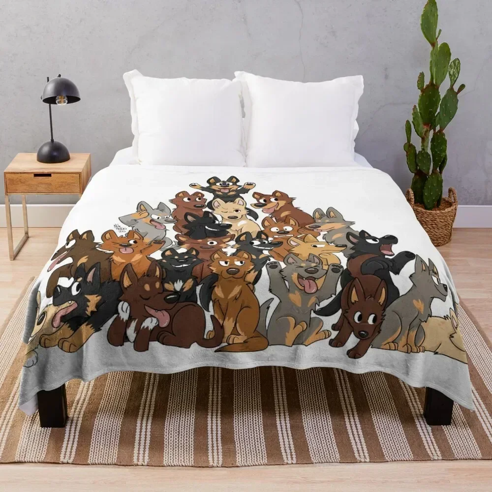 Kelpie Pile Throw Blanket sofa bed wednesday heavy to sleep Blankets