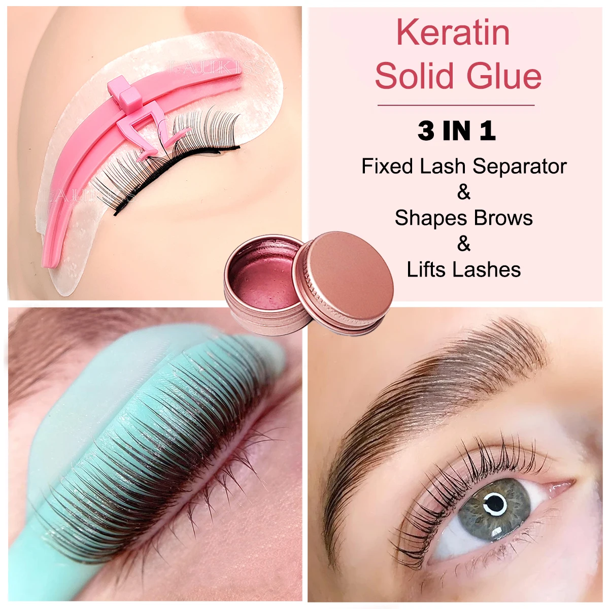 Lash Lift Glue Eyebrow Styling Eyelash Lift Adhesive Strong Sticky Fruit Flavor Eyelash & Eyebrow Perm Glue Balm Brow Gel