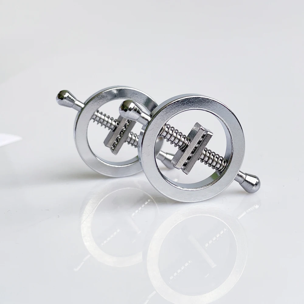 BDSM مشابك الحلمة المعدنية للأظافر، تصحيح الحلمة، تحفيز مغازل، ألعاب الجنس الكبار #4