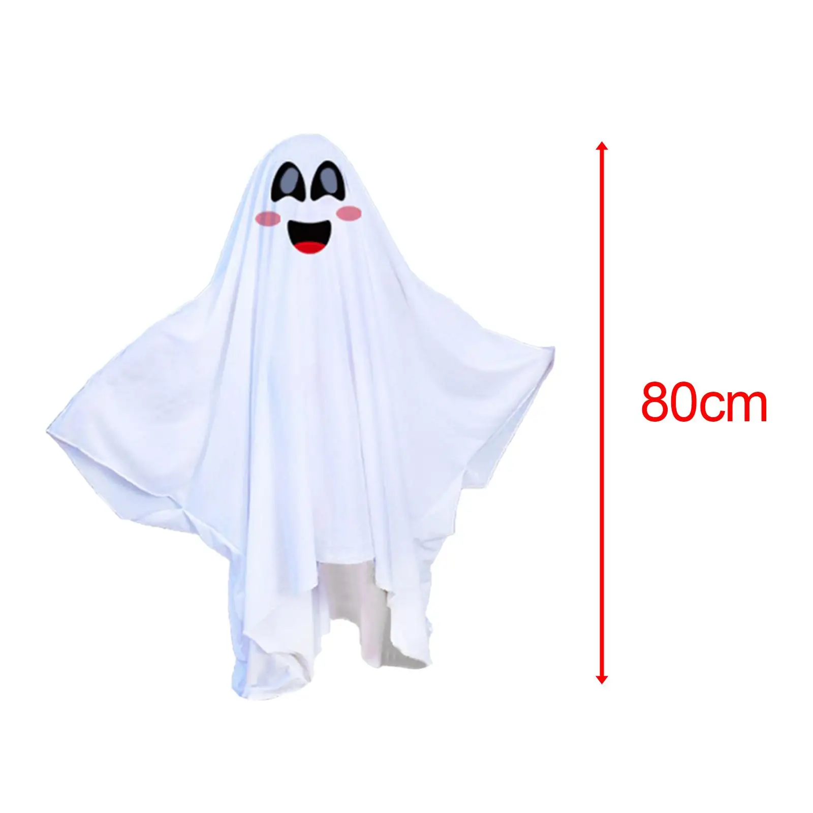 Mantello Bianco per Costume di Halloween, Abito per Cosplay, Outfit per Feste in Maschera e Spettacoli Teatrali