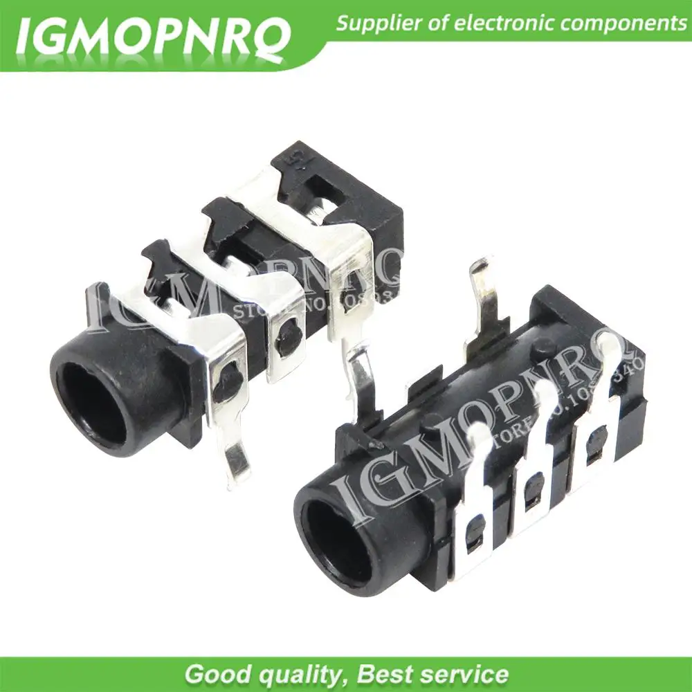 10PCS PJ-313 PJ313 DIP 5Pin 3,5mm Weibliche Audio Stecker Stereo Schwarz Kopfhörer Jack