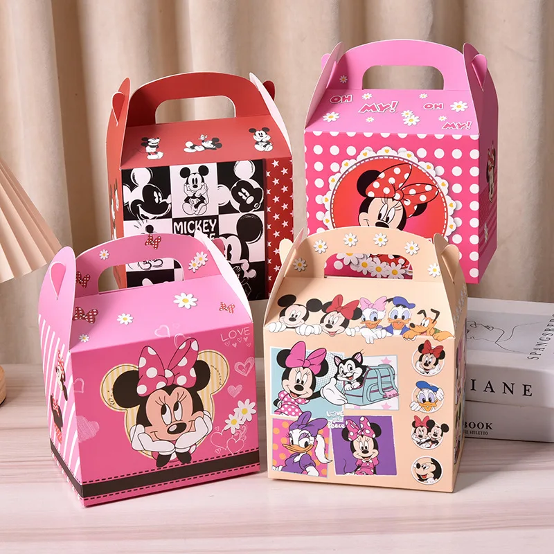 

12pcs Mickey Mouse Mini Cartoon Candy Gift Box, Suitable For Party, Holiday, Birthday Gift Packing