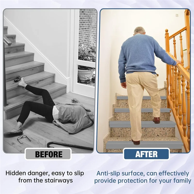 

ABVG-Stair Edge Trim Self Adhesive Stair Nosing Molding Trim Non-Slip Rubber Nose For Indoor Outdoor Use