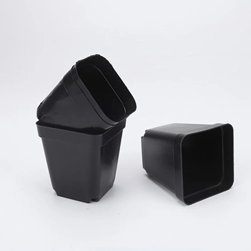 

50 Pcs Nursery Transplanting Planter Container Small Square Pot Plants Flower Mini Pots Indoor