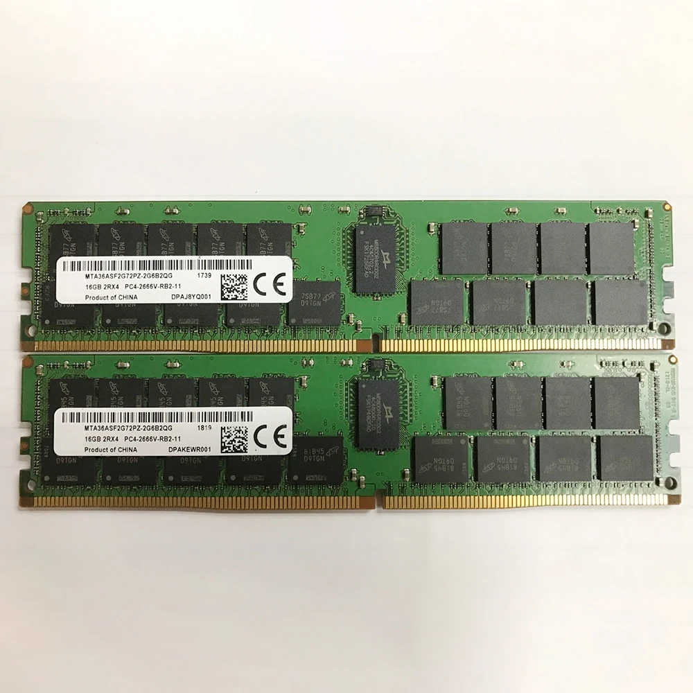 

High Reliability 1PCS MTA36ASF2G72PZ-2G6B Server Memory Fast Ship High Quality RAM 16GB 16G 2RX4 DDR4 2666 PC4-2666V-RB2
