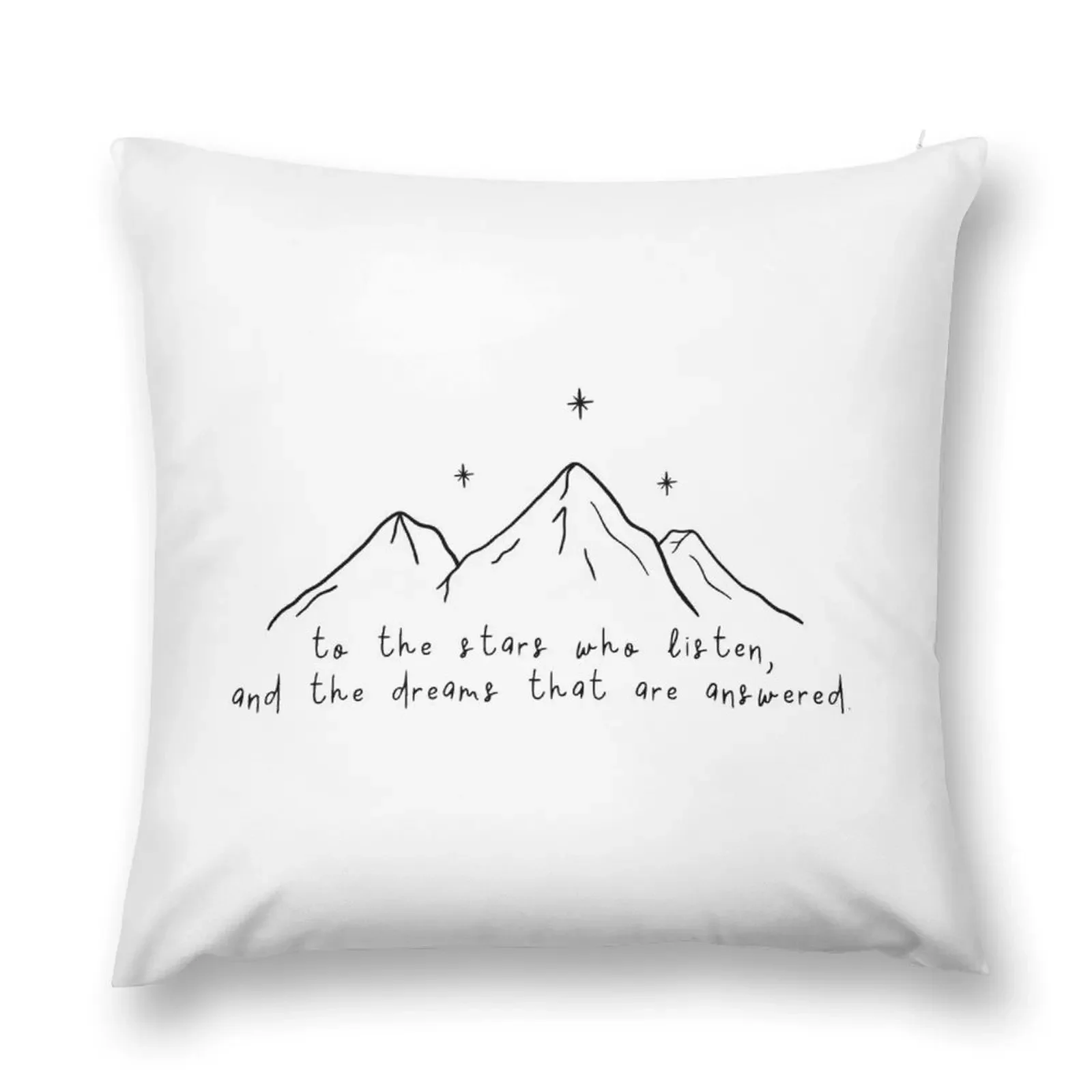 Court of Dreams - to the stars who listen, and the dreams that are answered Throw Pillow Cushions Custom Cushion Photo pillow