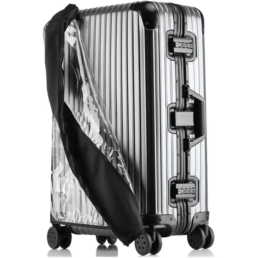 Clear Protective PVC Suitcase Cover, Easy Fit Without Disassembly