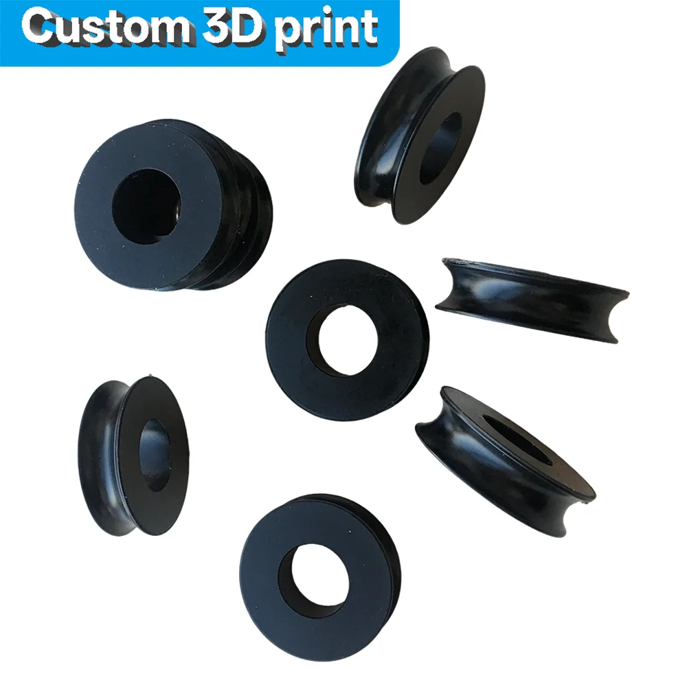 Custom 3D-Printed Rubber Gaskets Circular Cushion Pads Heat-Resistant Waterproof Rubber Pads / Sealing Feet / Retaining Rings