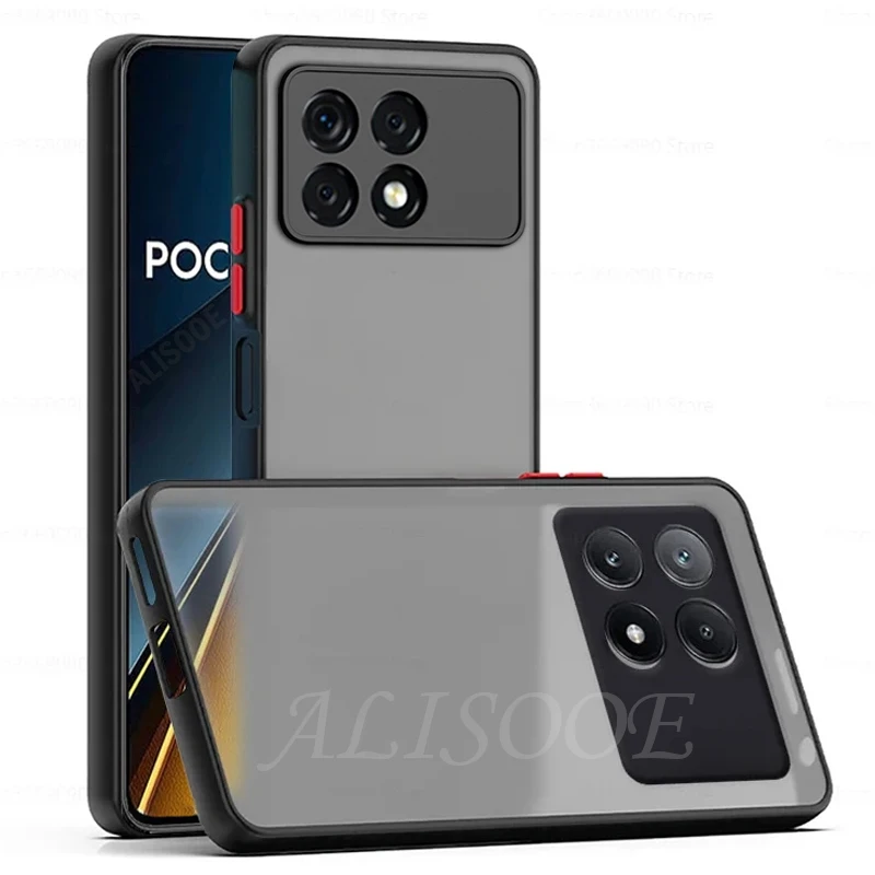 Funda for POCO F6 Pro F5 X6 Pro Case Armor Holder Magnetic Ring Stand Protective Cover for Xiaomi Redmi K70E K70 Case