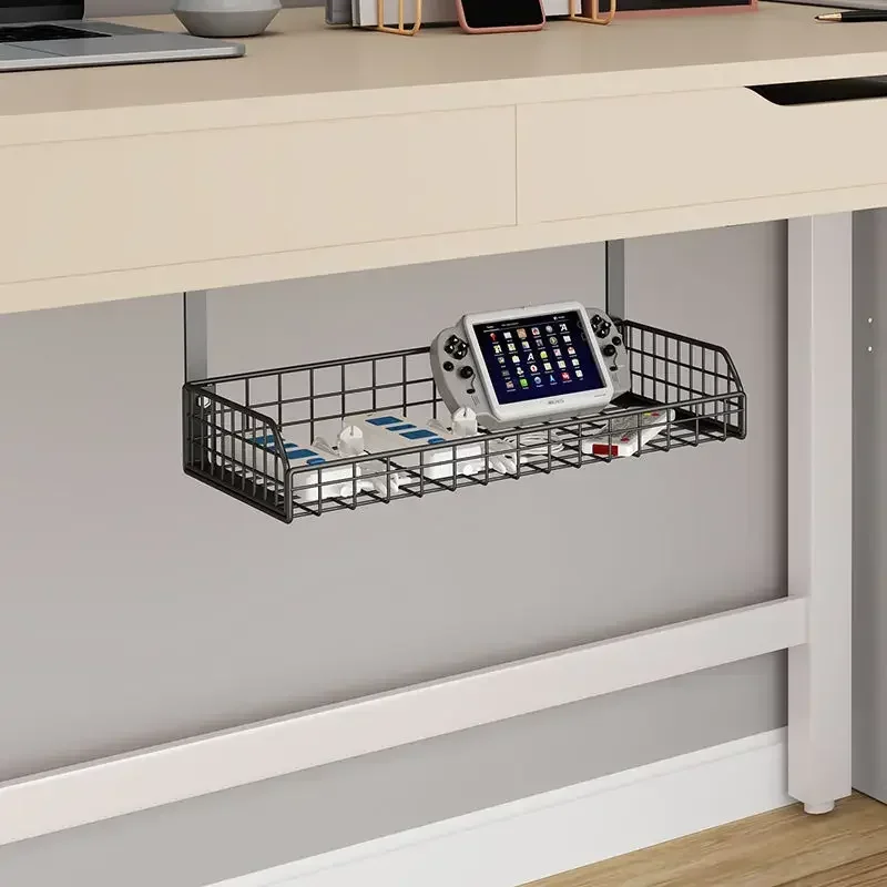 Chic Wire Storage Rack Tray Management Organizer Cable Table Under