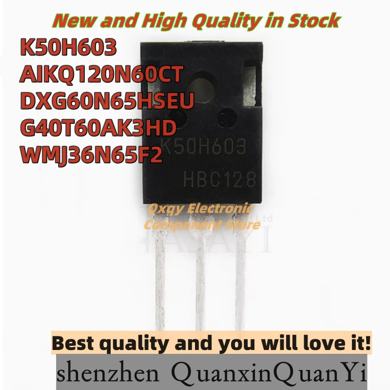 1pcs K50H603 AIKQ120N60CT AK120DCT DXG60N65HSEU G40T60AK3HD WMJ36N65F2 IGBT power transistor TO-247