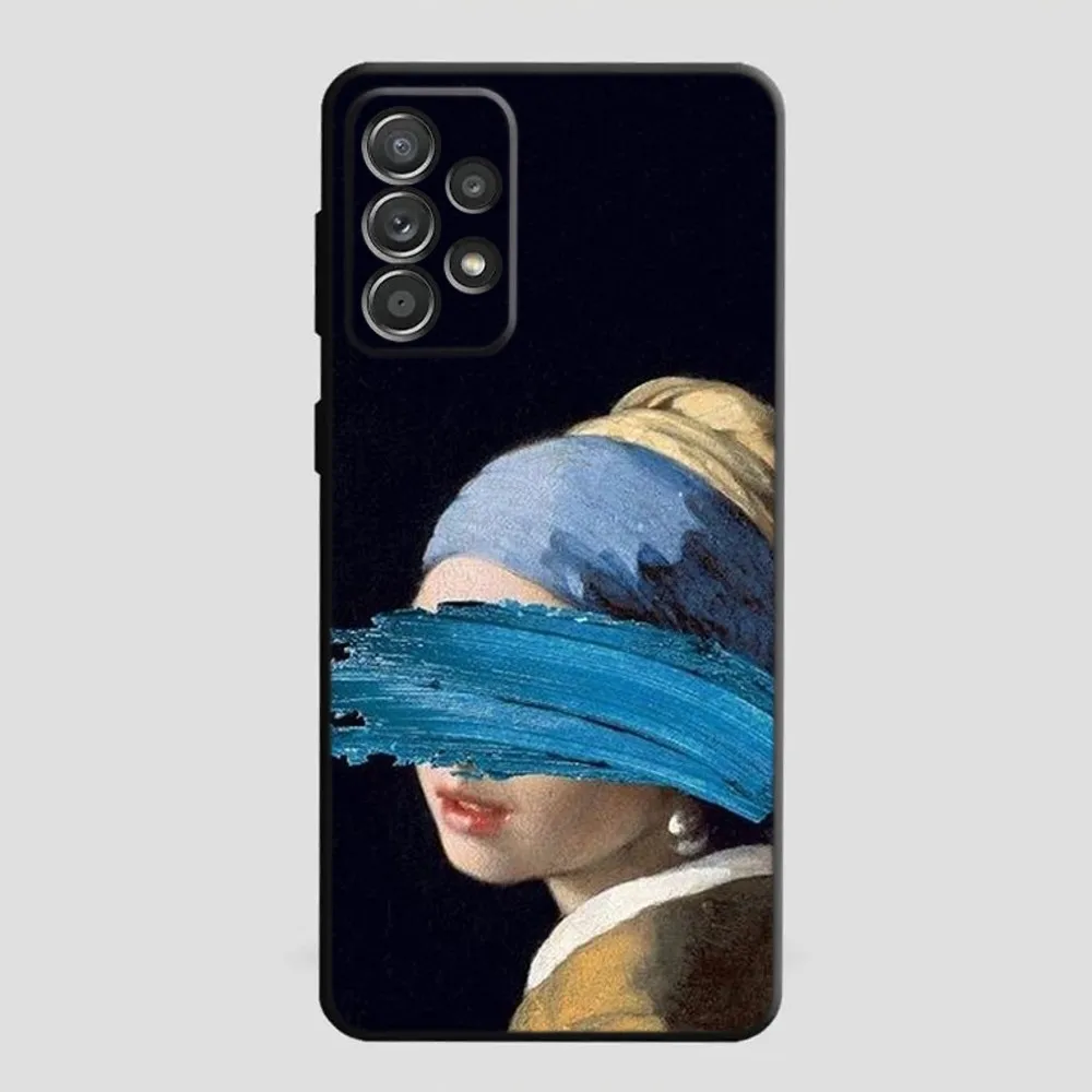 Girl With A Pearl Earring Vermeer Phone Case For Samsung S21,S22 Ultra,S20,S30 plus,S22 plus,S23,S30 ultra 5G Silicone Cover