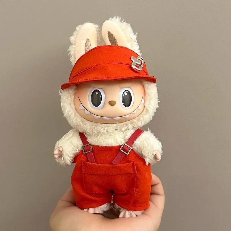 

Для 17 см комплект одежды для куклы Labubu для V1/V2 Ropa Labubu, комплект штанов на ремне, милая юбка, комбинезон, аксессуары, детские игрушки, подарки