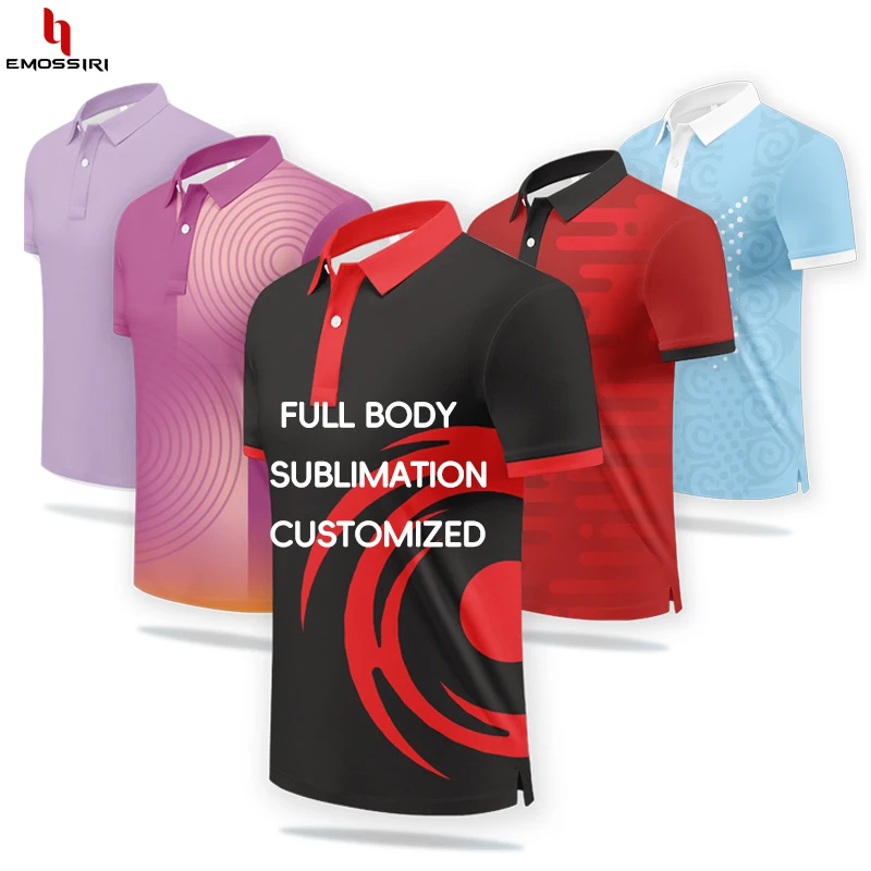 Custom Summer High Quality Men Polo Shirt Summer Casual Short Sleeve Polo Shirts Oversize Polyester Golf Polo T Shirt vl1442