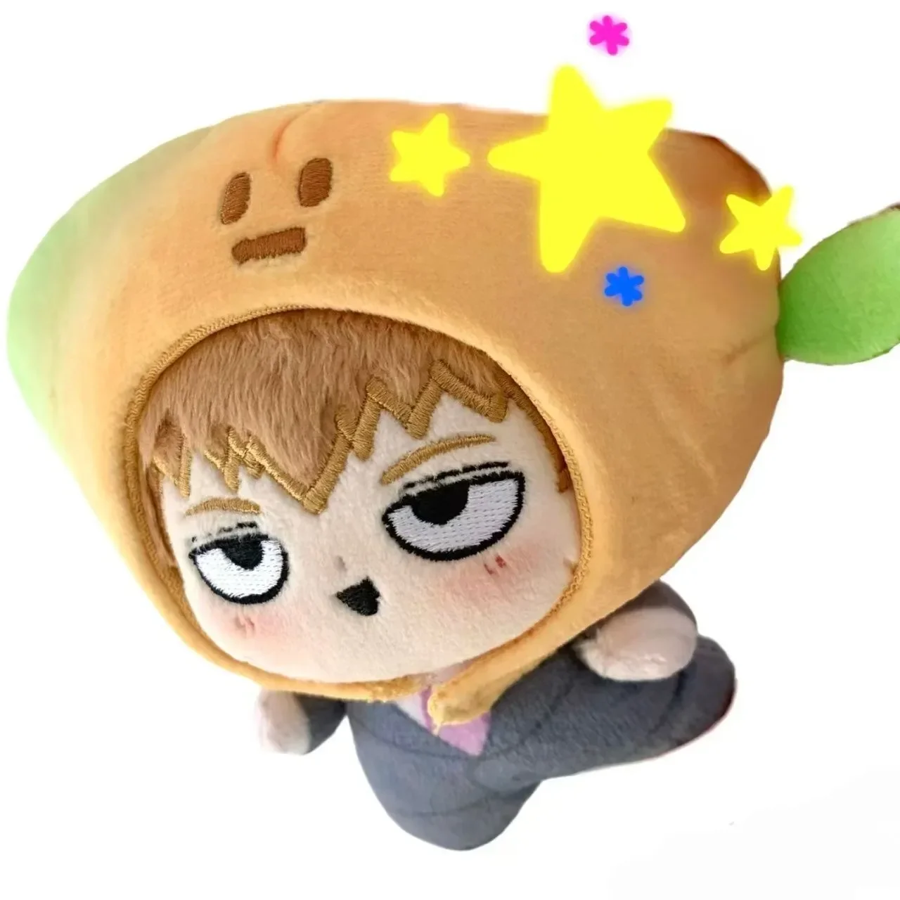 10 cm gefüllte Mob Psycho100 Kageyama Shigeo Reigen Arataka Big Head Baumwollpuppe Dress Up Plüschtier für Rucksack Ornament Schlüsselanhänger