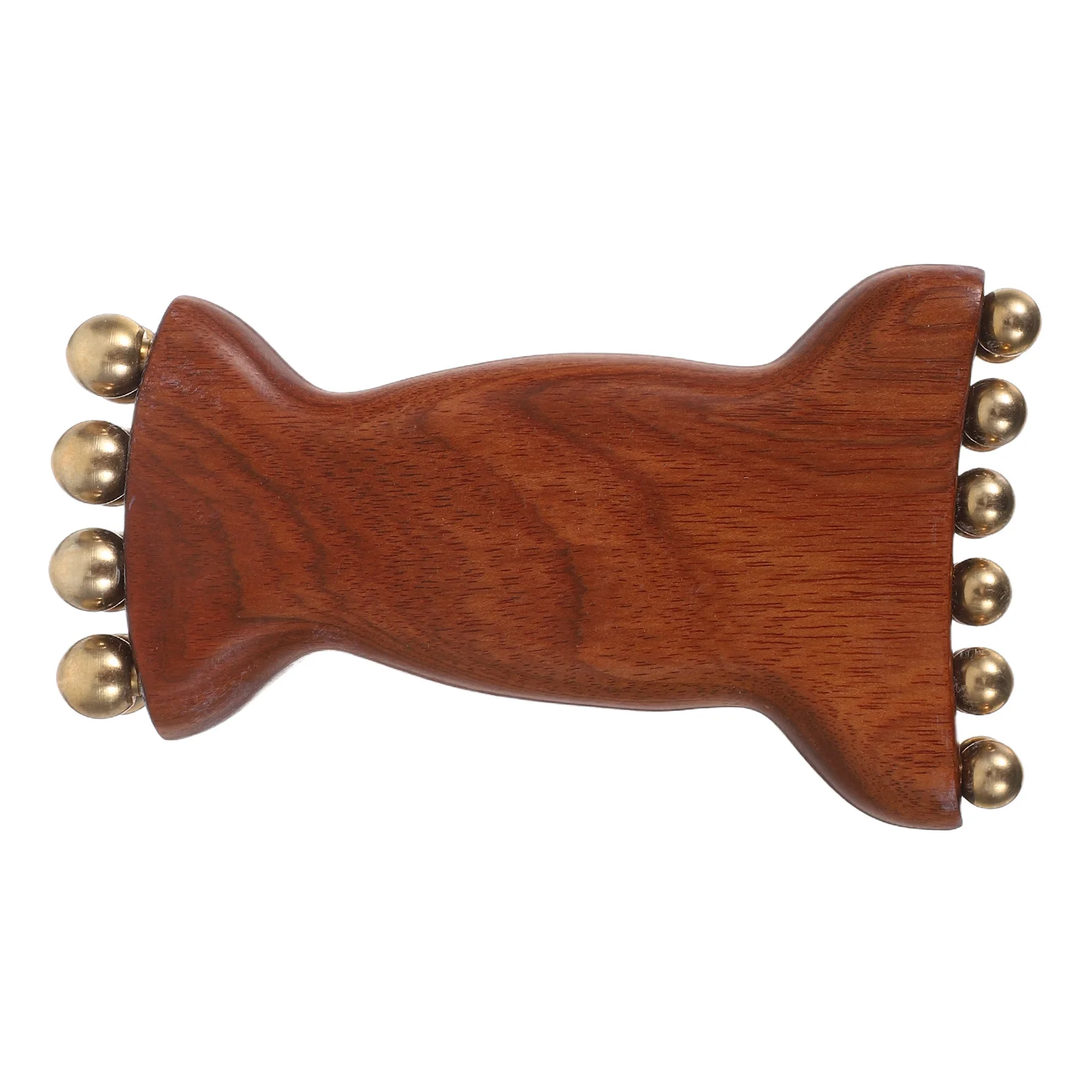 木製フェイシャルマッサージャー白檀手動フェイスネックマッサージツール真鍮ビーズフェイススカルプティングスキンケアリラクゼーションフェイシャルマッサージャー