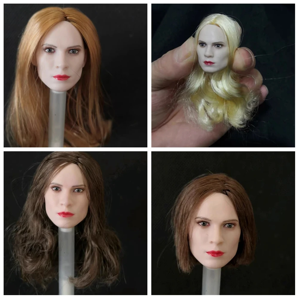 1 /6 Scale  female Hayley Atwell  Head Sculpture For 12