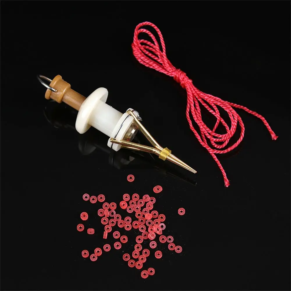 Piezas de cobre profesionales, Clips ligeros para lombrices, alicates de pellets, Clip de cebo, banda de pesca