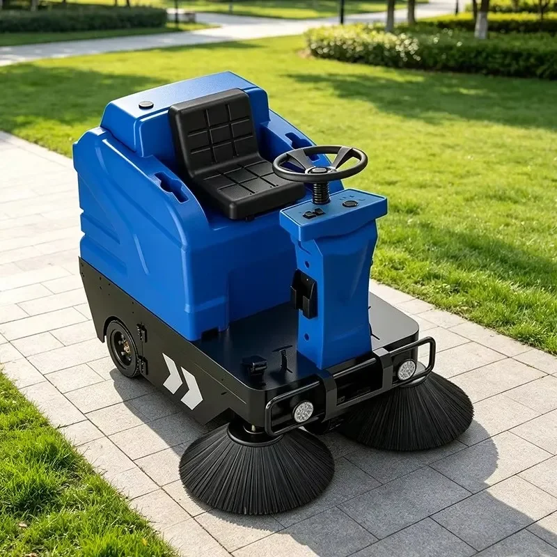 New China Factory Supplier Ride-On Self-Propelled High Efficiency Street Leaf Collecting Sweeper for Commercial Road Cleaning