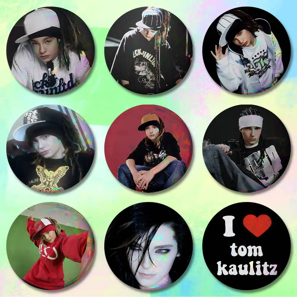 T-Tom Guitarist K-Kaulitz Pins 58mm Cute Cartoon Badge Handmade Brooches for Backpack Accessories