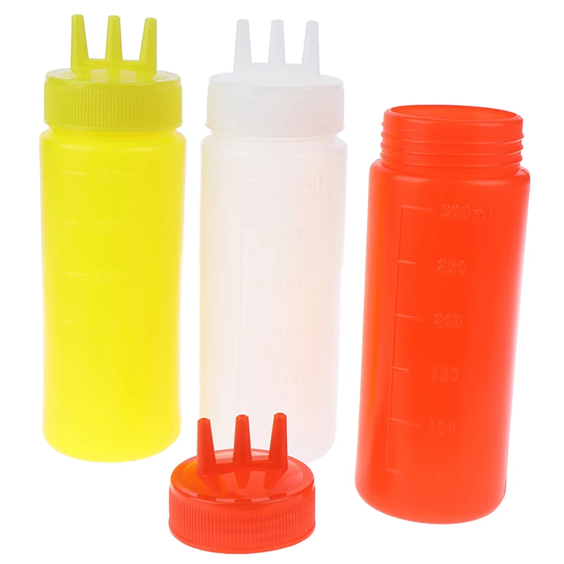 

3-луночная бутылка для соуса, уксуса, масла, кетчупа, соуса, графина, дозатор приправ