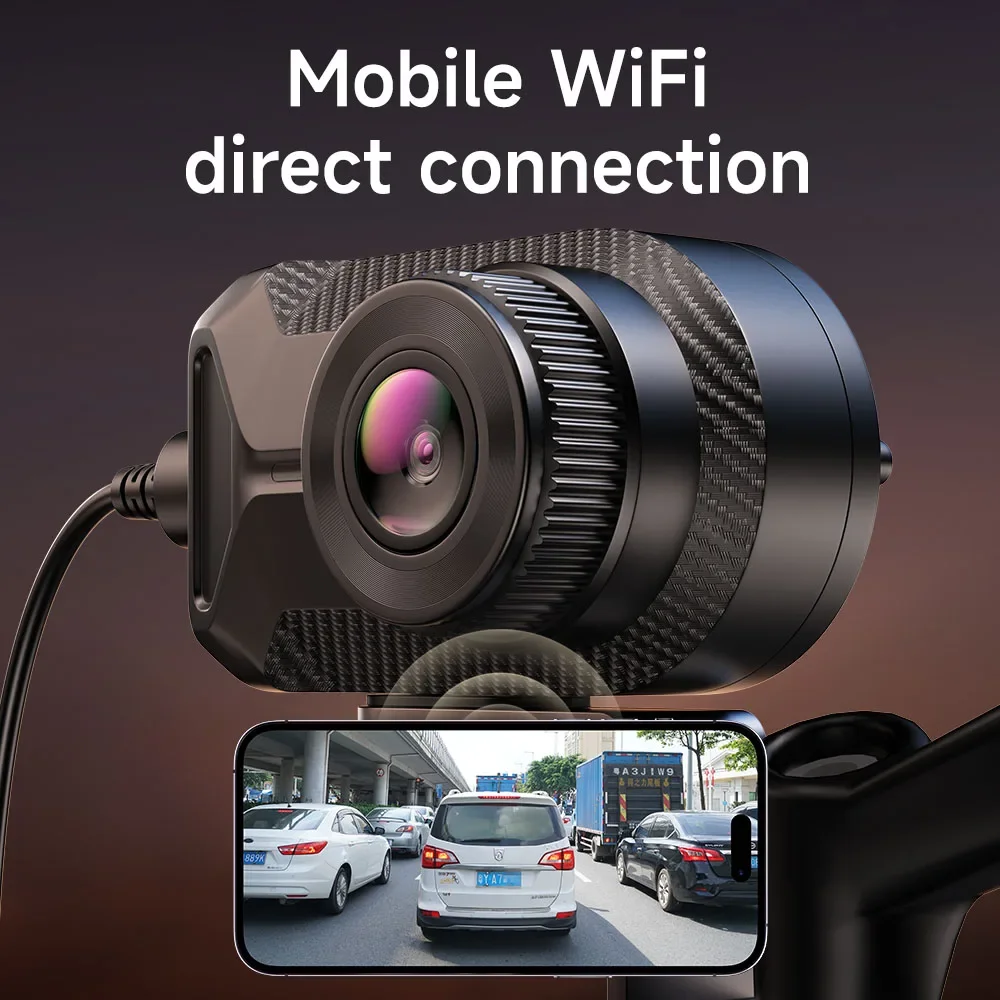 JIUYIN Motorcycle Dual 2K DVR Waterproof IP67 Action Camera Recorder Motorcycle Dash Cam WiFi Smart USB Port Connect