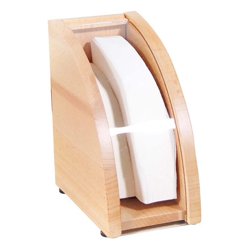 

Coffee Filter Dispenser Sturdy Acrylic Wood Construction Filter Paper Organizer Compact Space Saving Rack for Kitchen Office