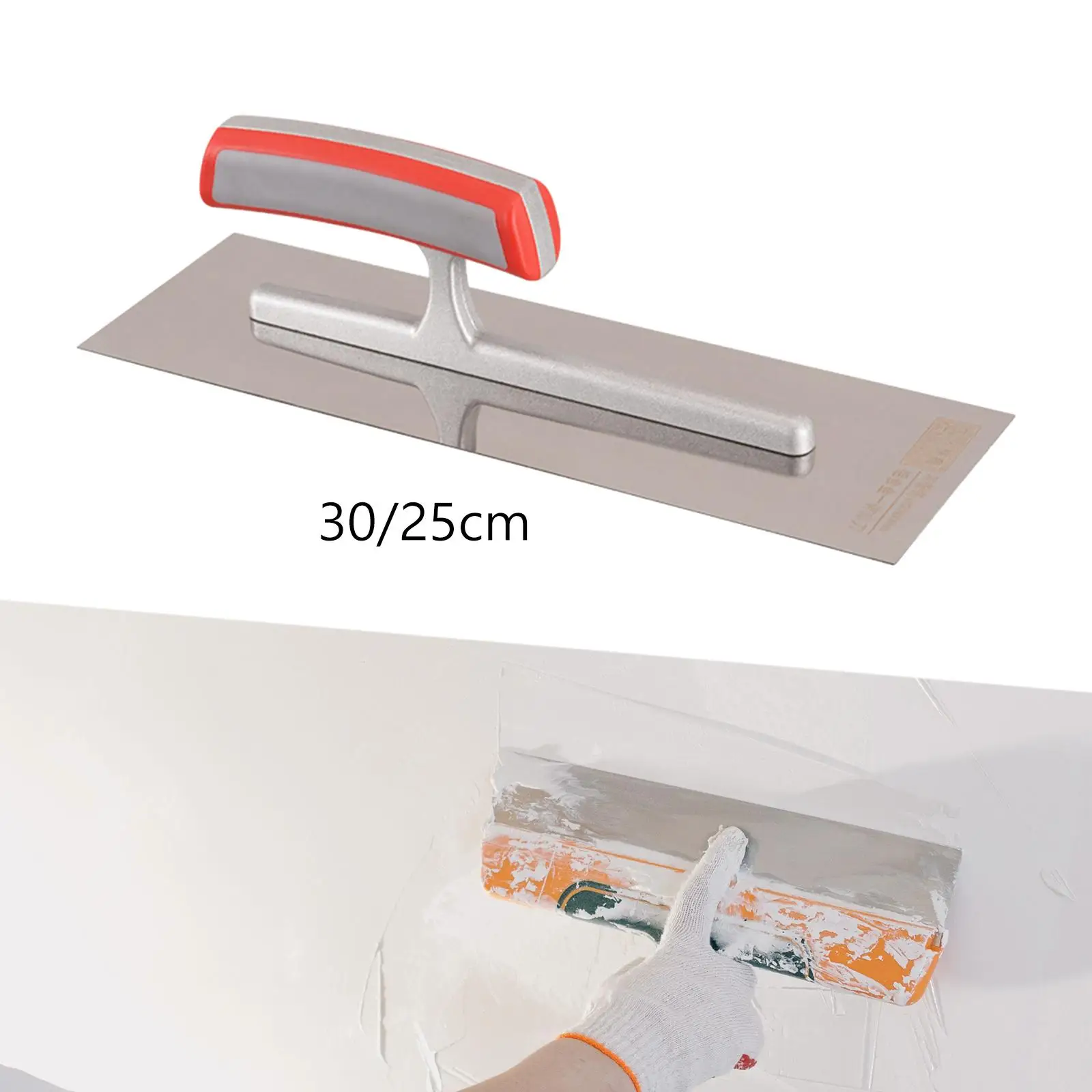 เกรียงฉาบปูนก่อสร้างมือเครื่องมือ Anti SLIP Grip เครื่องมือ Drywall เกรียงฉาบปูน Skimming Trowel สําหรับ Plasterboard