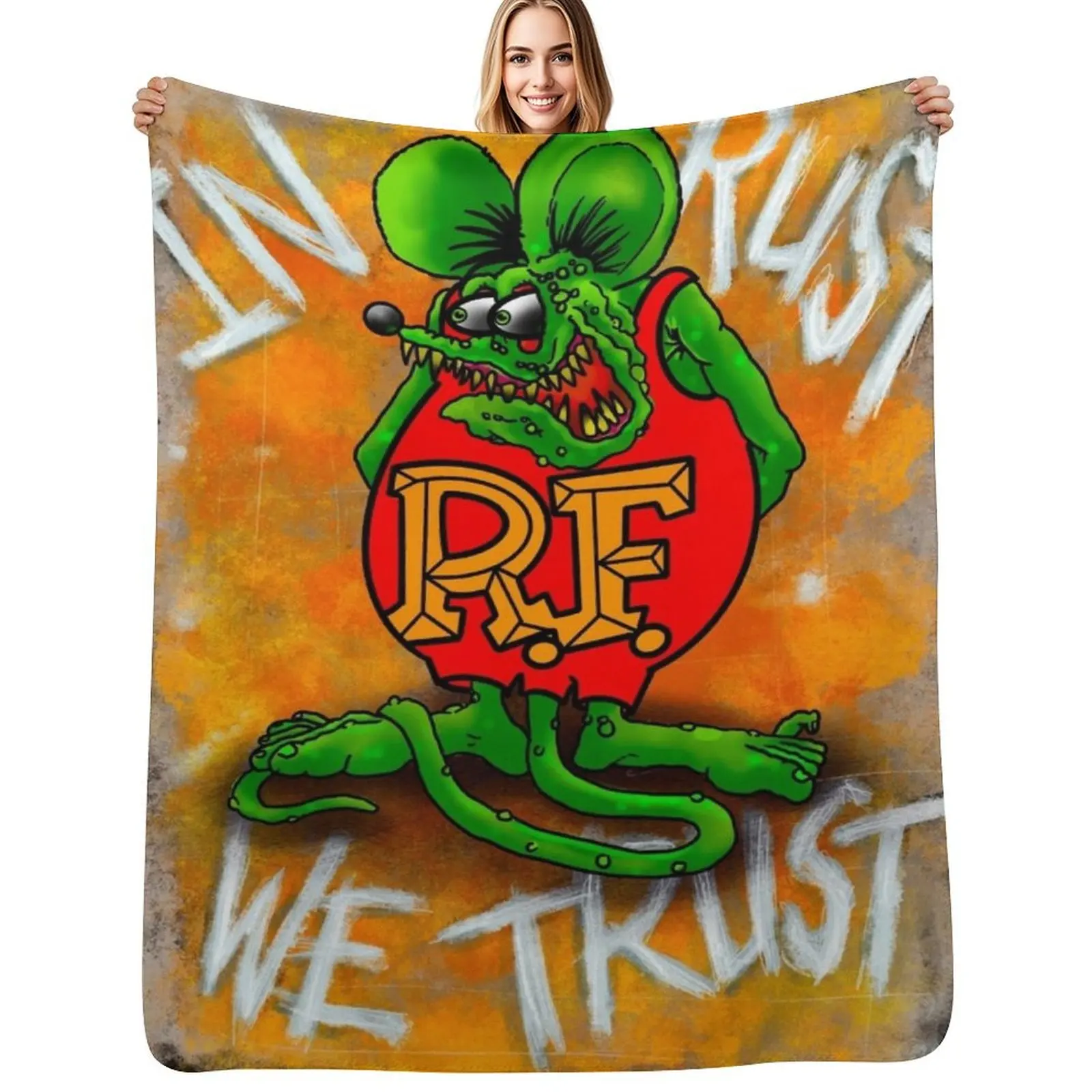 

In rust we trust Throw Blanket Blankets For Sofas Luxury Throw Multi-Purpose Baby Blanket