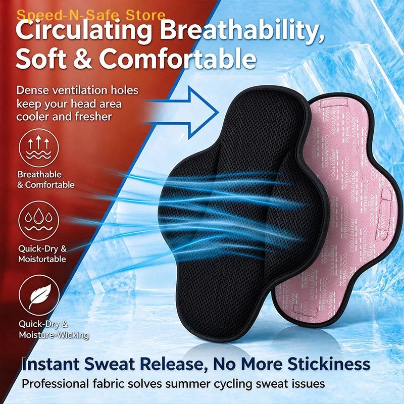 Breathable Sweat Wicking Motorcycle Helmet Liner Pad 1Pcs Quick Dry Soft Cushion for Daily Motorbike Use