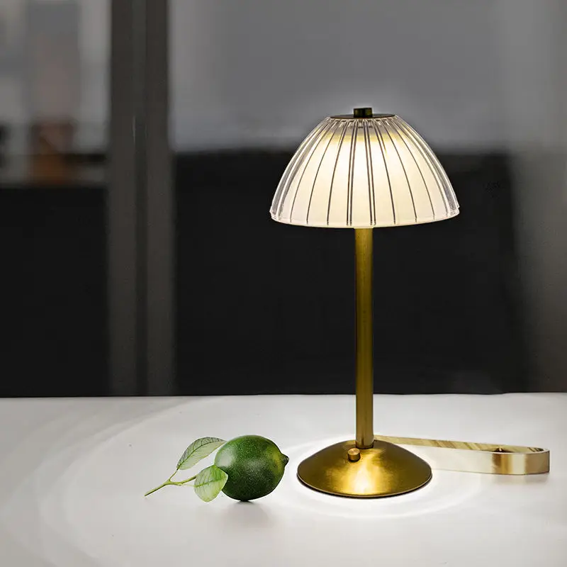 Lámpara de mesa LED con Sensor táctil, luz nocturna de escritorio, recargable, inalámbrica, para lectura, restaurante, Hotel, Bar, decoración de dormitorio