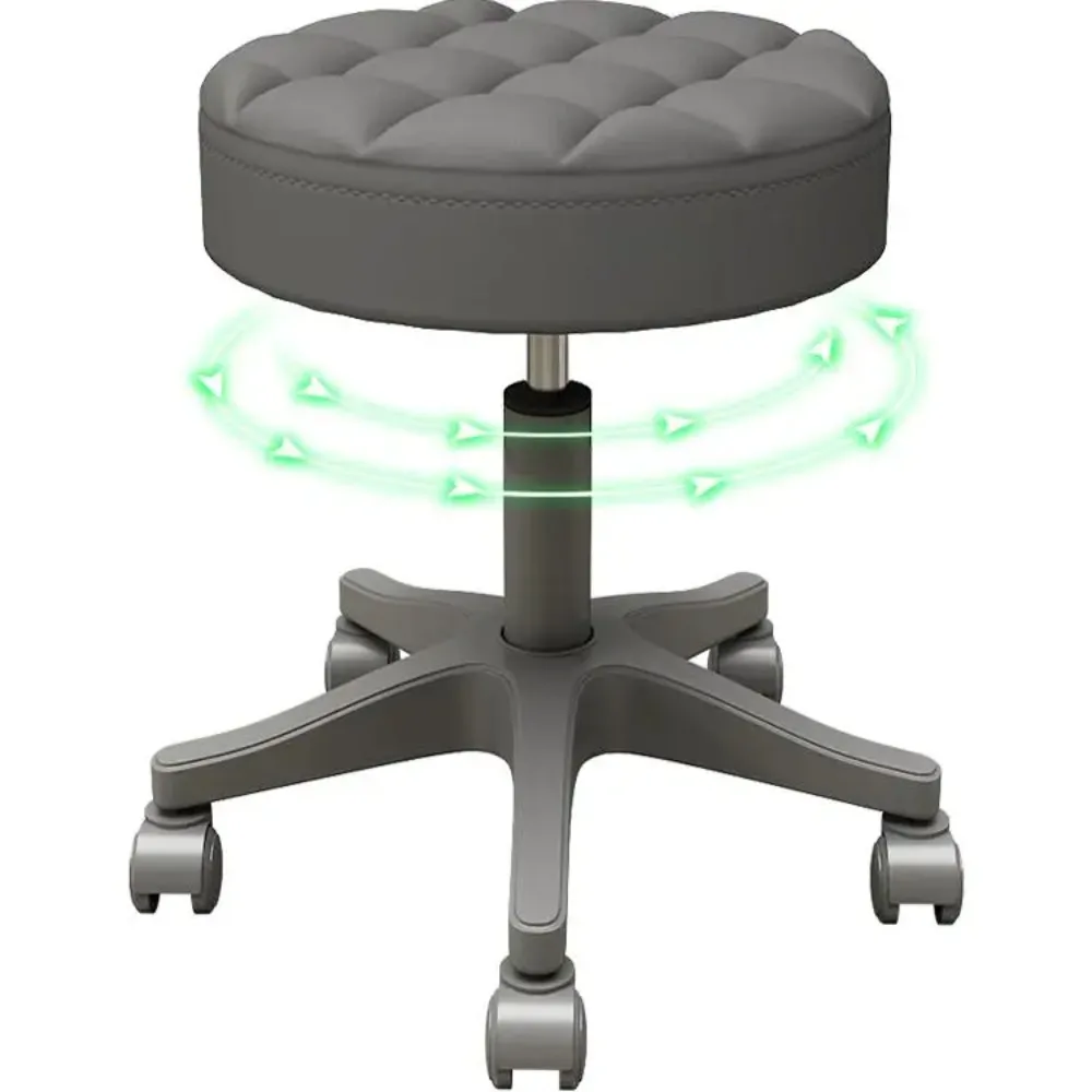 Modern minimalist roller stool, rotating iron wheel stool, adjustable nail beauty chair, barber shop stool, bar stool