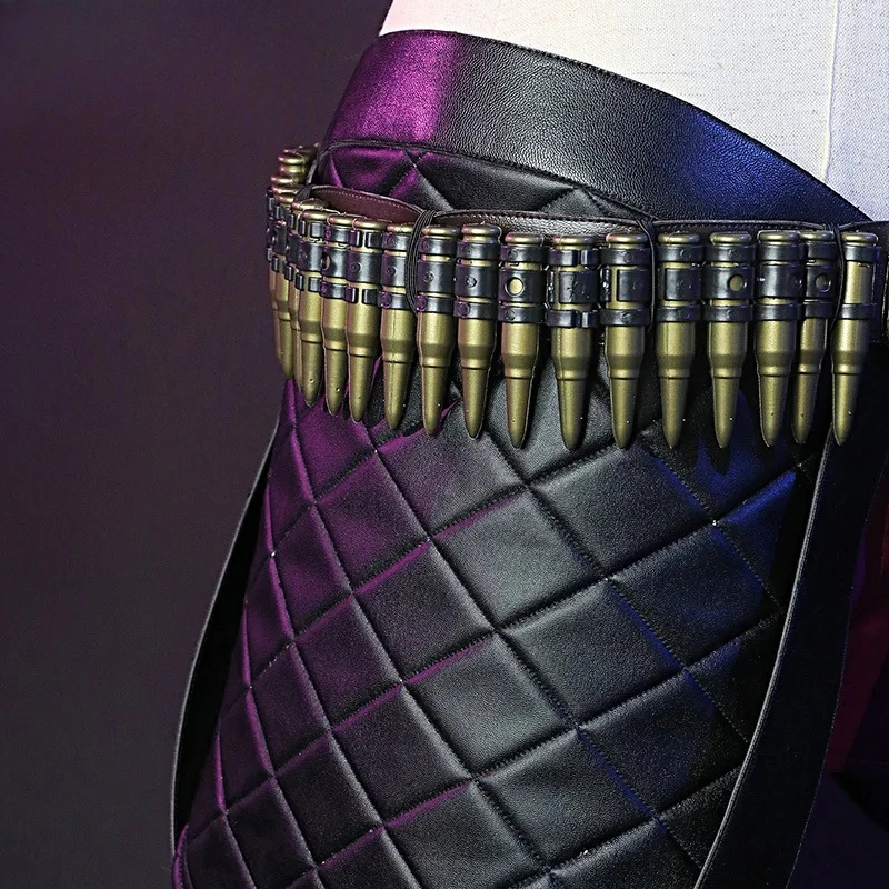 جميع أزياء الحفلات الباروكات Lol League of Legends Cos Jinx الحرير الخام الجلد مكافحة الشغب لولي تأثيري لعبة أنيمي فتاة الملابس