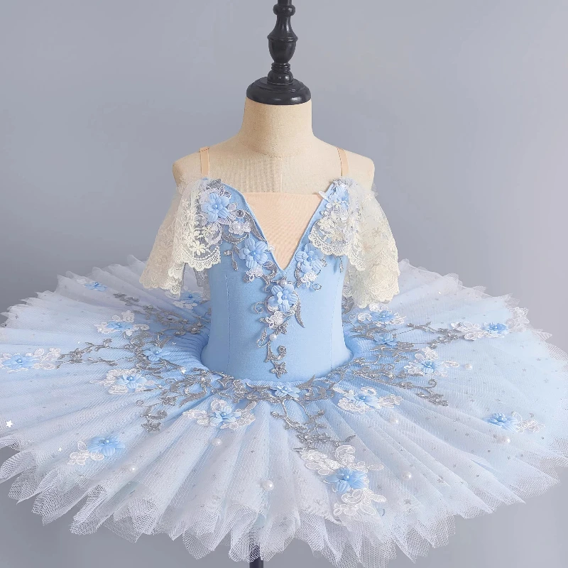 

Детский балетный костюм-платье, туту для балерины, профессиональный костюм для девочек, для балета, танцев, «Лебединое озеро», сценический костюм для выступлений