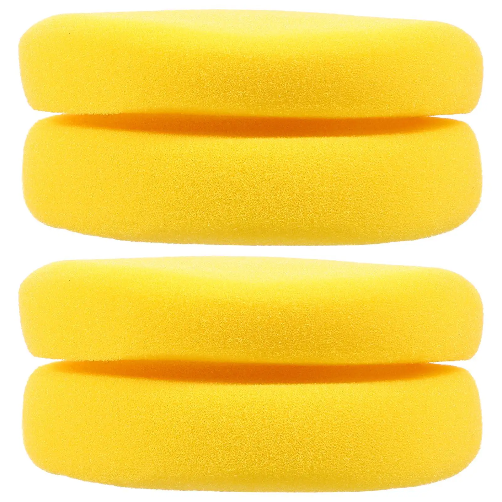 

2pcs Yellow Painting Sponge Set Kids DIY Round Watercolor Sponge for Pottery Craft Activities Easy Clean Reusable