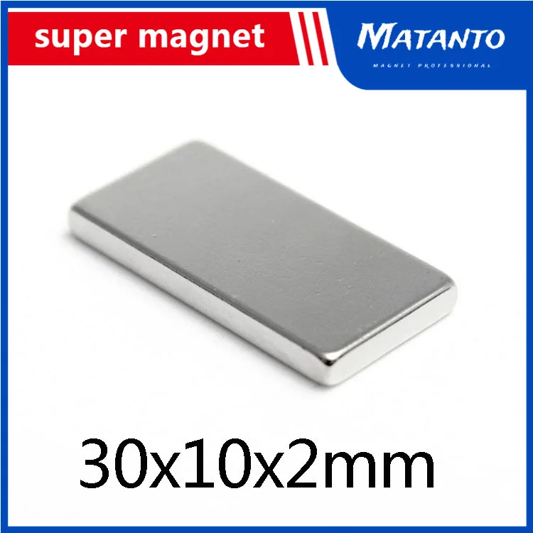 

10/20/30 PCS 30x10x2 mm N35 Super Strong Block Neodymium Magnets Rare Earth Magnet 30mm x 10mm x 2 mm sheet magnet 30*10*2 mm