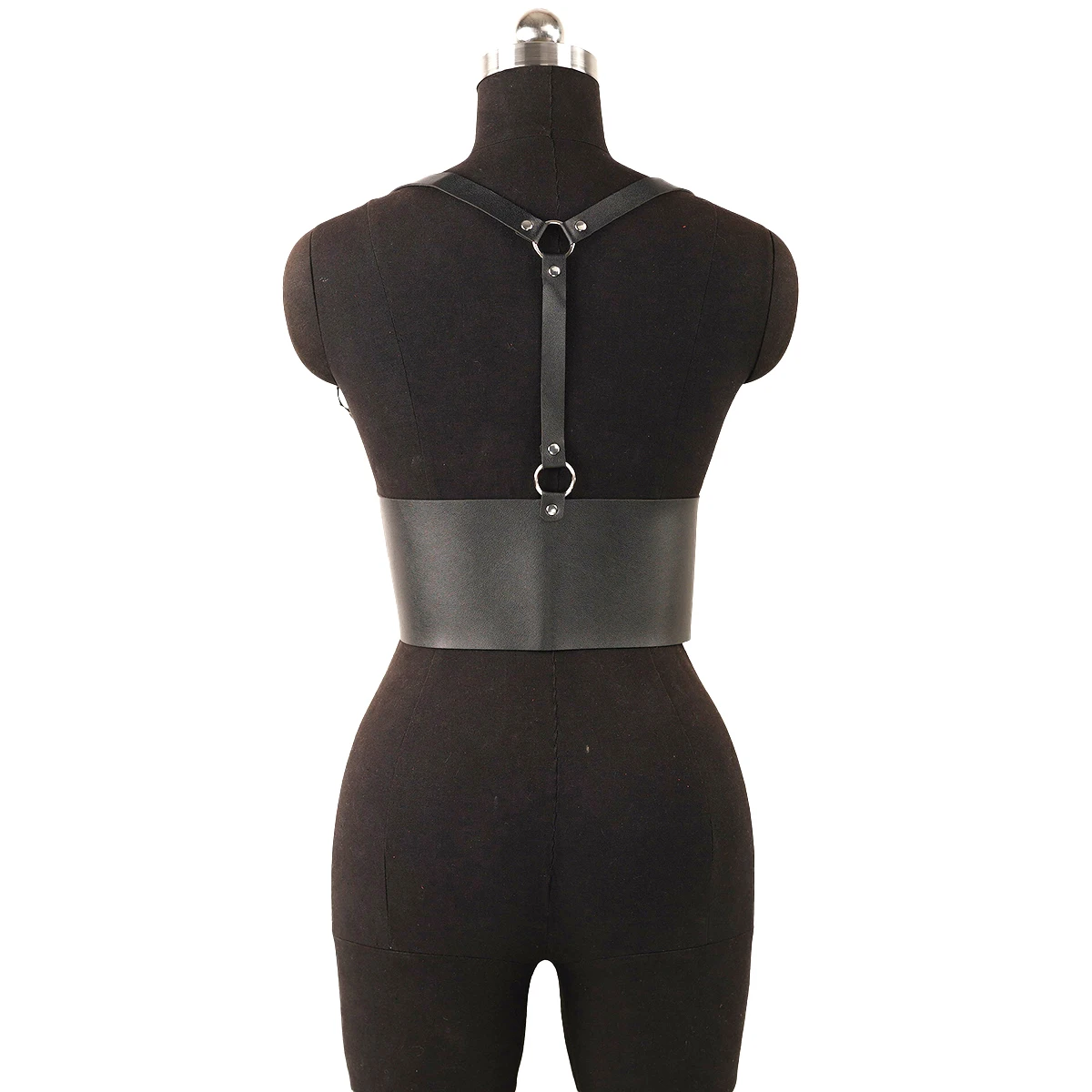 Women Fashion Belt Street Style Corsets Waist-to-Shoulder Leather Body Harness Wide Belt Suspenders Goth Clothing Accessories
