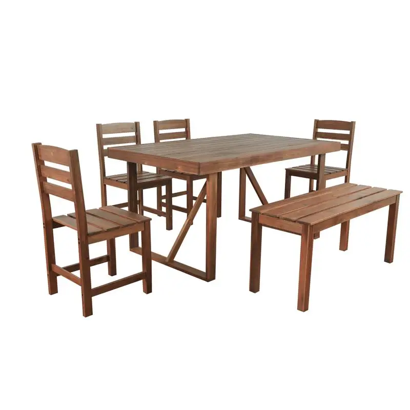 High-Quality Acacia Wood Outdoor Table and Chair Set for Patio Balcony Backyard