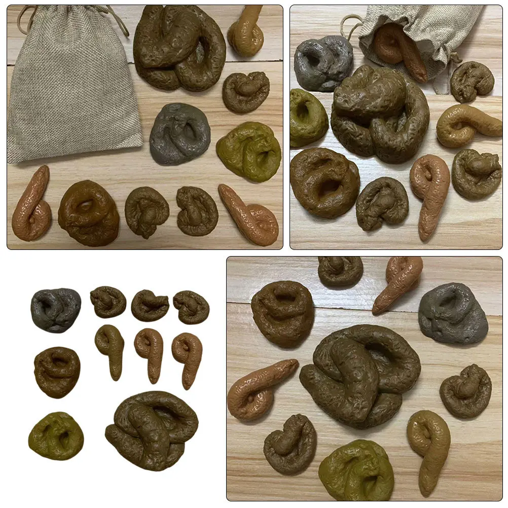 

10Pcs Creative Realistic Poop Prank April Fools Day Fun Design Suitable Party Decorations gifts Friends Fake Poo Toy