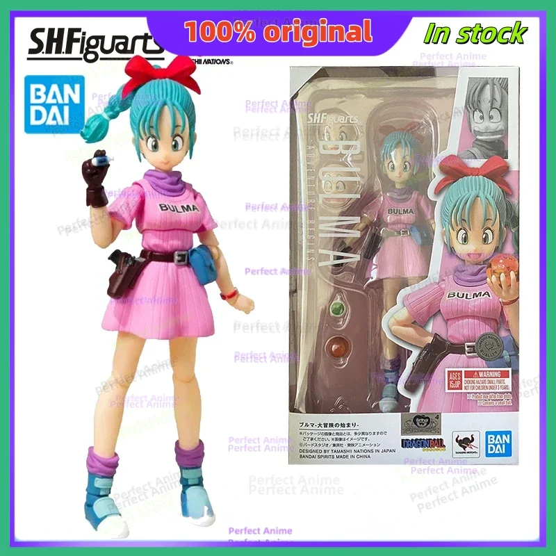 

100%Original In Stock Bandai Dragon Ball S.H.Figuarts Bulma The Adventure Begins SHF Bulma Action Figures Collectible Model Toys