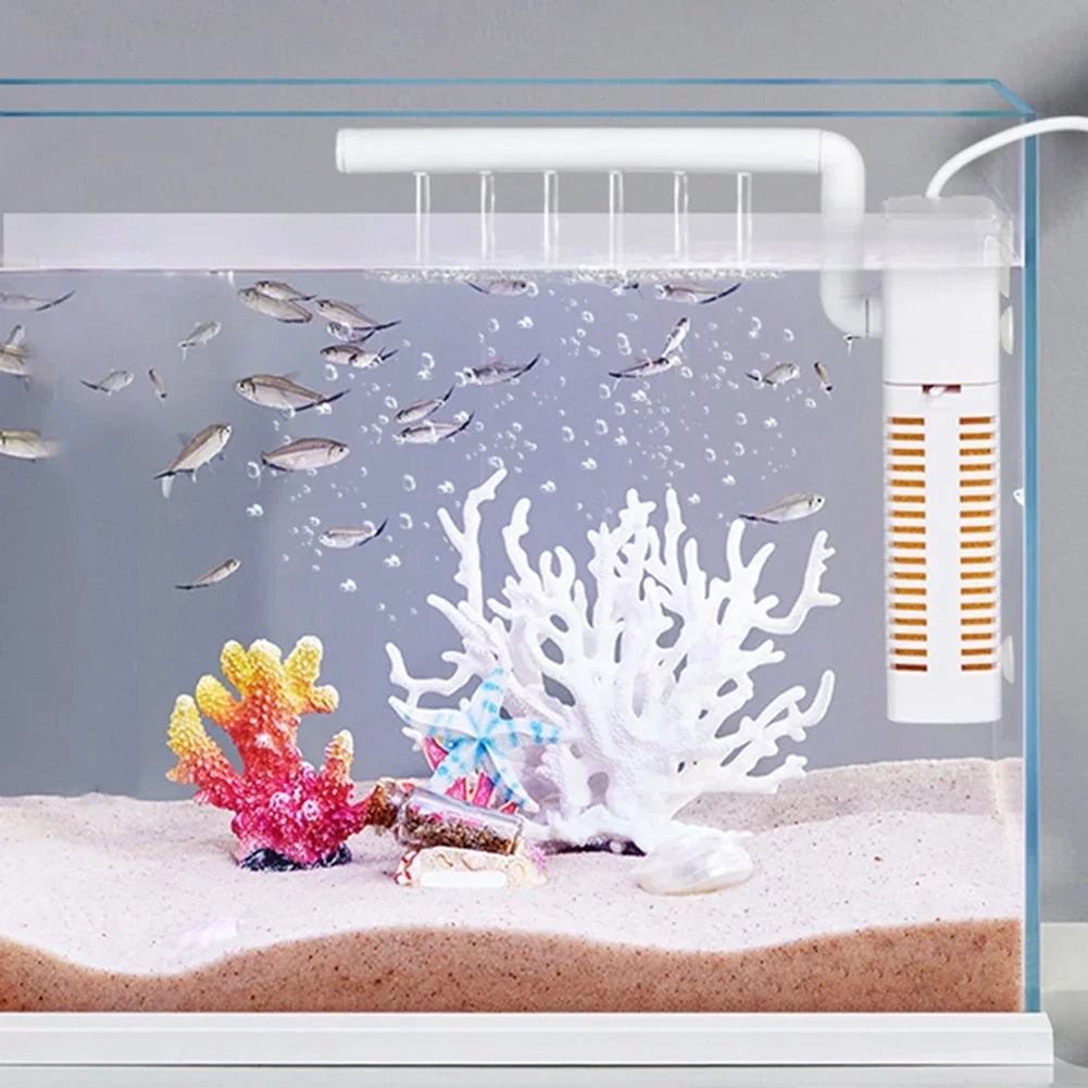 

Submersible Aquarium Internal Filter With Built-in Circulating Pump Fish Tank Filters Silent USB Filter For Fish Tank Dropshipp