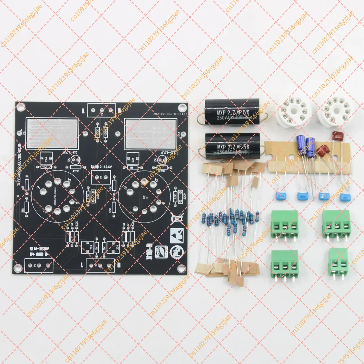 Tube Buffer Stereo Preamp Board Kit, HiFi Preamplifier Module for Audio System