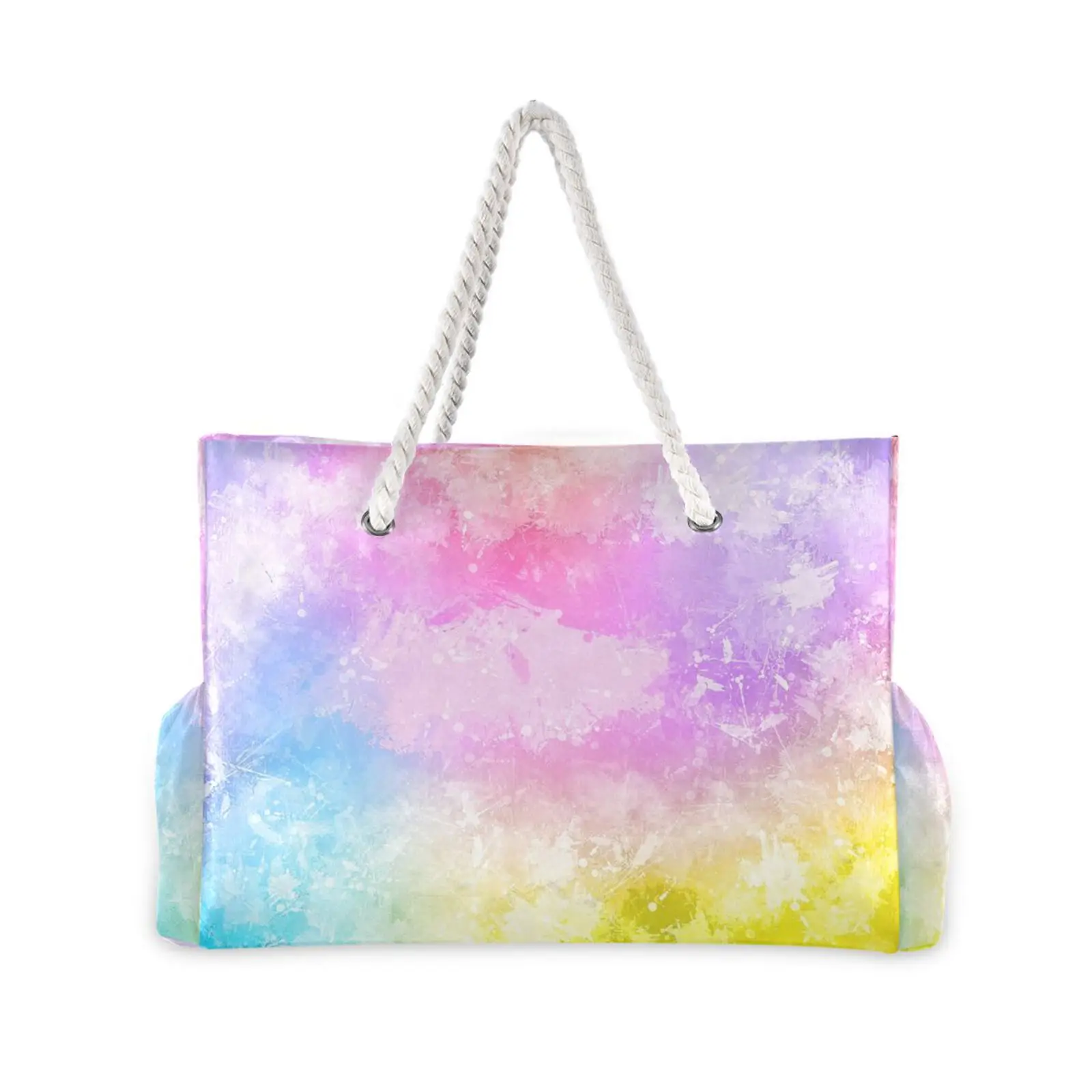 New Beach bag Large capacity Ladies Shoulder Bag Colorful tie dye design Tote Shopping Bag Casual Practical Handbag